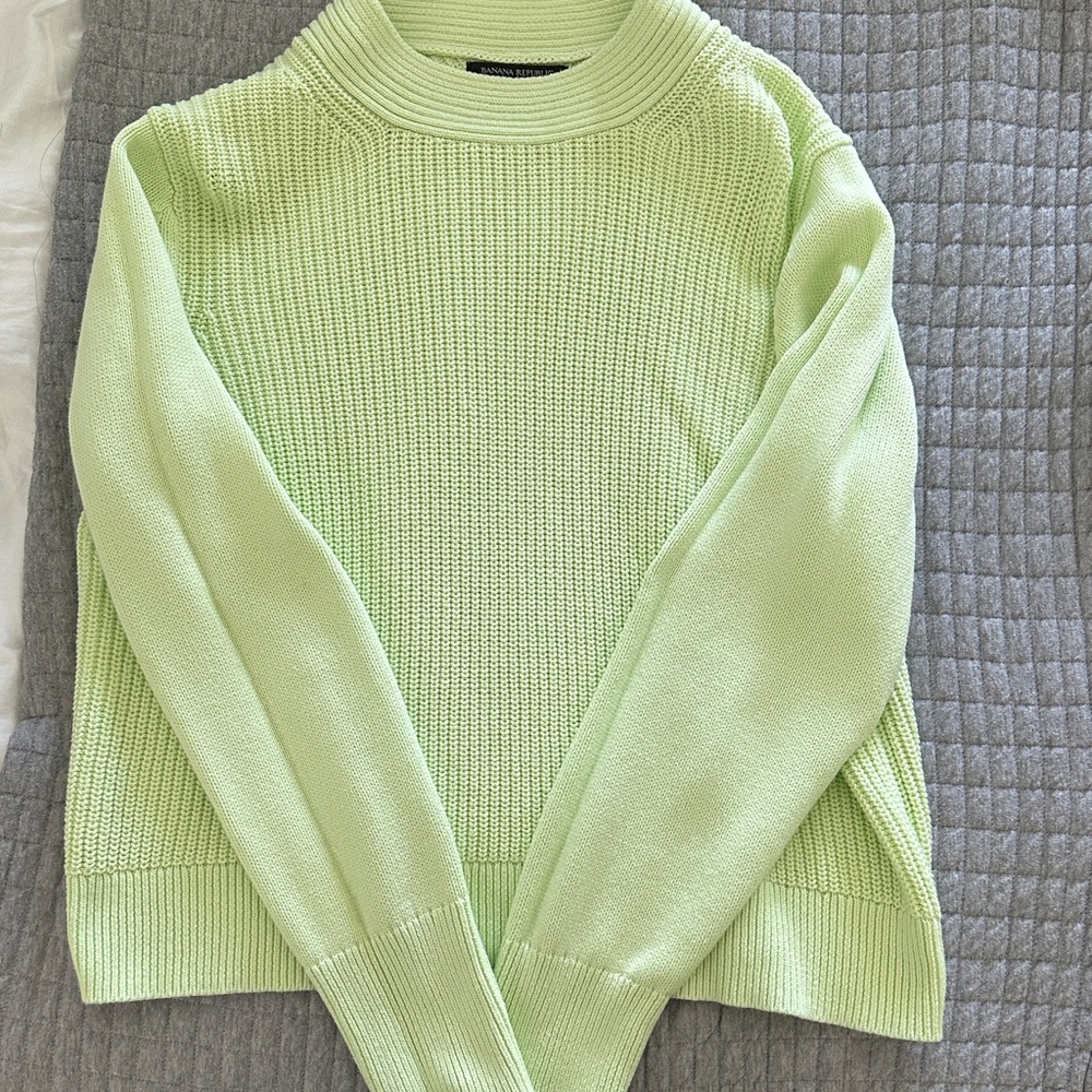 Banana Republic Mint Green Turtleneck Sweater